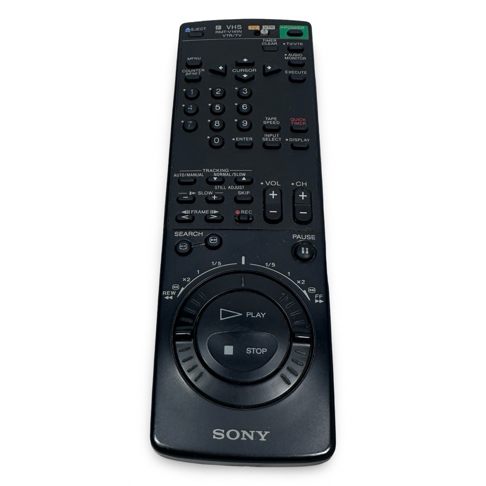 Sony RMT-V141N VHS VTR TV Remote Control Jog Shuttle Wheel OEM Replacement